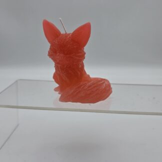 Kerze Fuchs orangerot