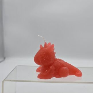 Kerze Drache rot