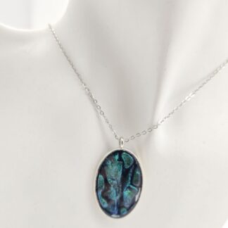 Kette oval grün