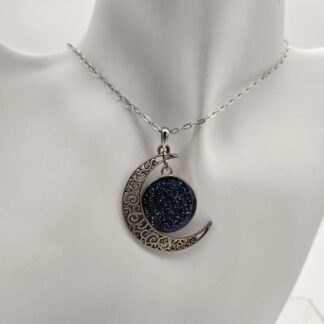 Glitzer Mond Kette